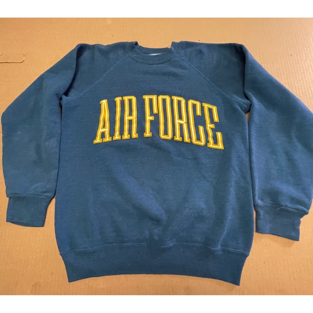 Vintage USAF Air Force Soffe Sweats Crewneck Sweatshirt Adult S Cobolt Blue 1990